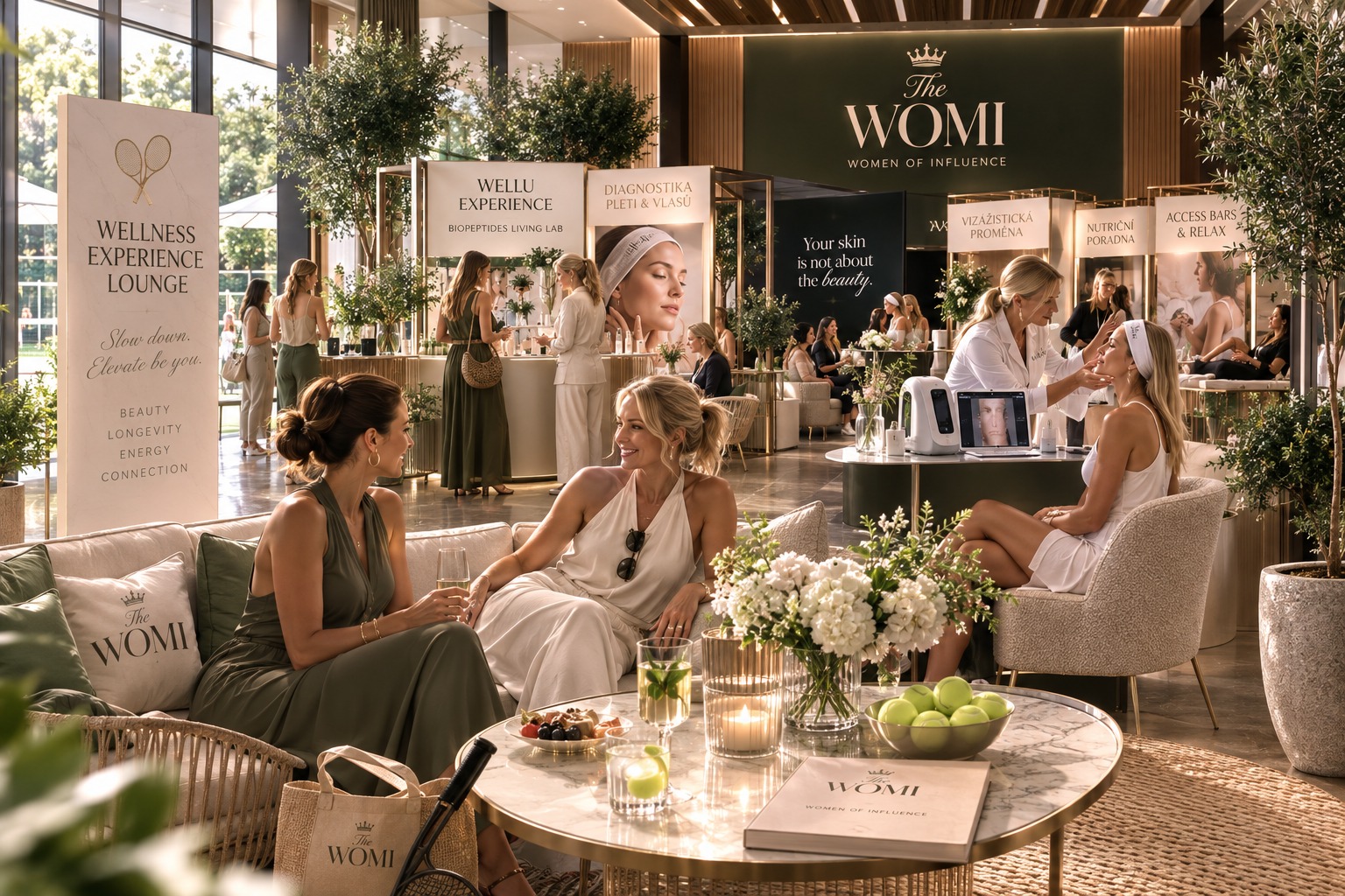 WOMI Experience Lounge — zóna analýz a konzultací