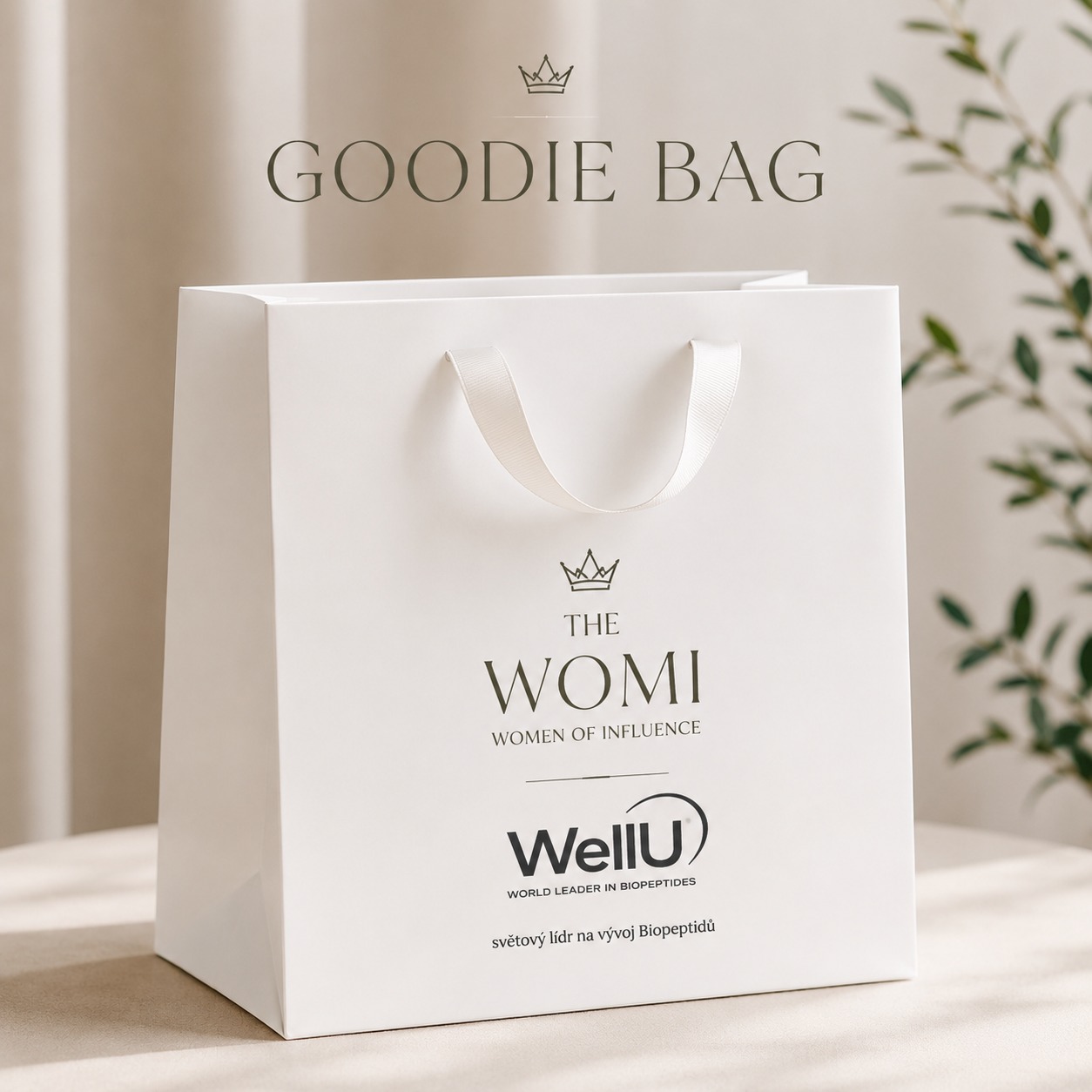 WOMI Welcome Bag s produkty a dárky od partnerů